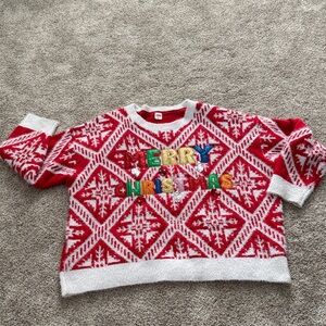 Holiday Time Red and White Unisex Sweater. Size 3X